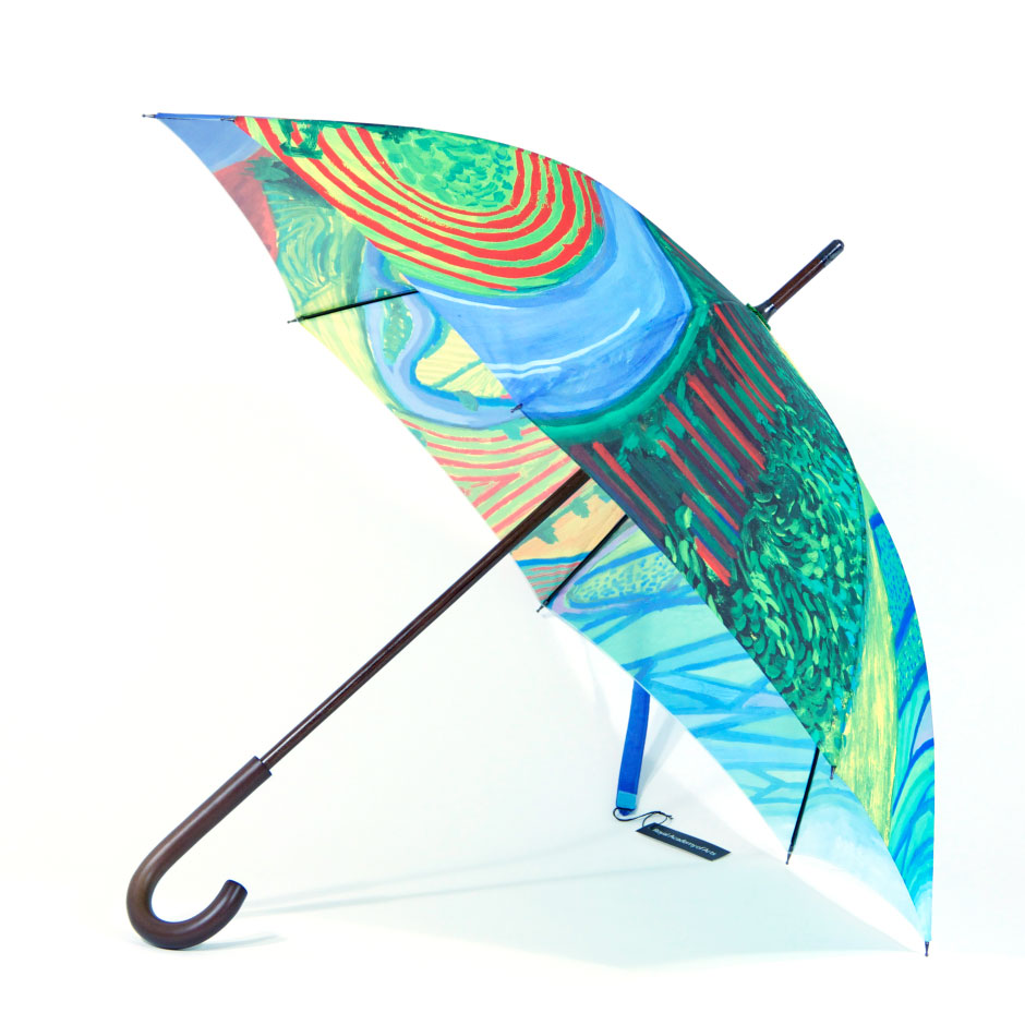full color hockney Auto Stick Umbrella