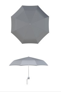 Compact frame gray umbrella