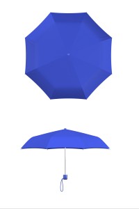 Compact frame royal blue umbrella
