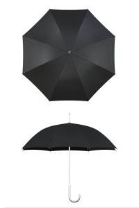 aluminum frame black umbrella