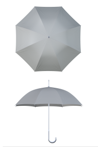 aluminum frame gray umbrella