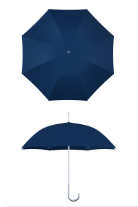 aluminum frame navy umbrella
