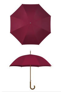 Wood frame wine umbrella