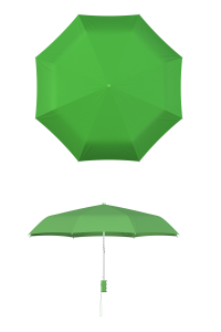 compact frame lime umbrella