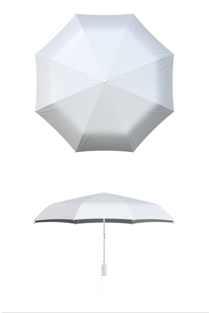 White Compact Umbrella