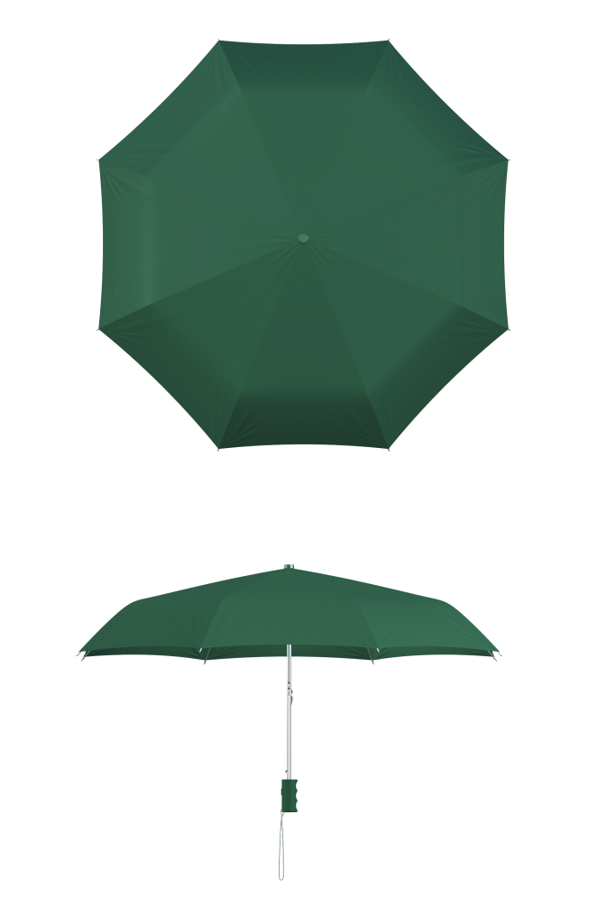 compact frame hunter green umbrella
