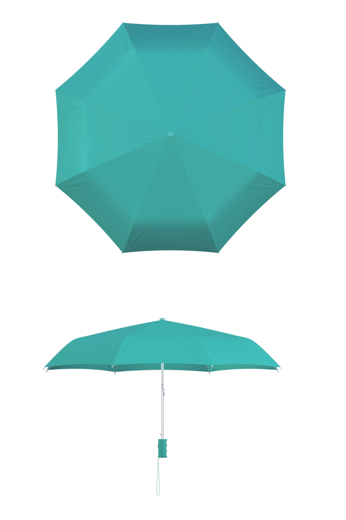 Teal Compact Umbrella